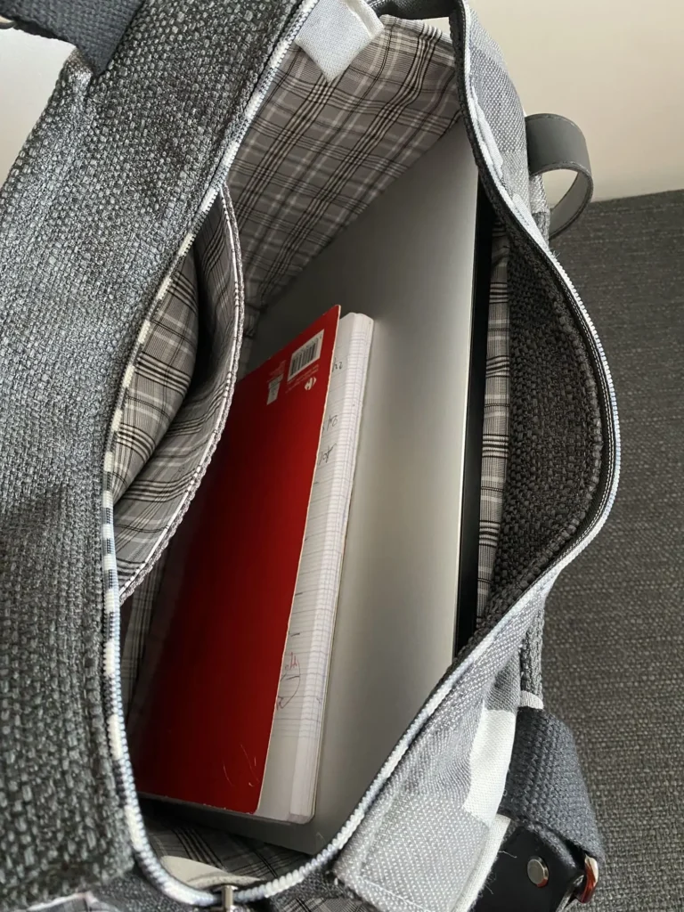 SAC ZIPPE LE GRAND CHIC GRIS