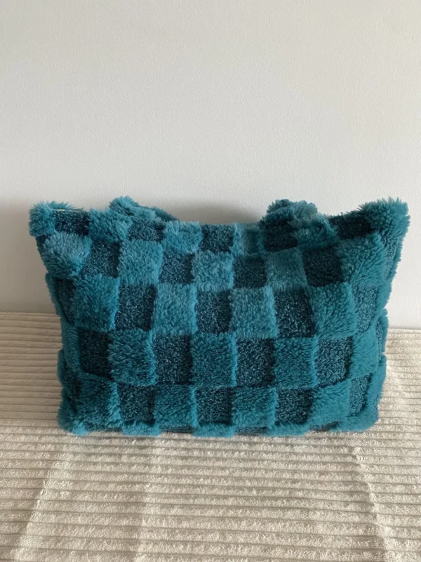 SAC DOUCEUR VELOURS VERT DAMIER