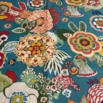 TOILE DE COTON TURQUOISE