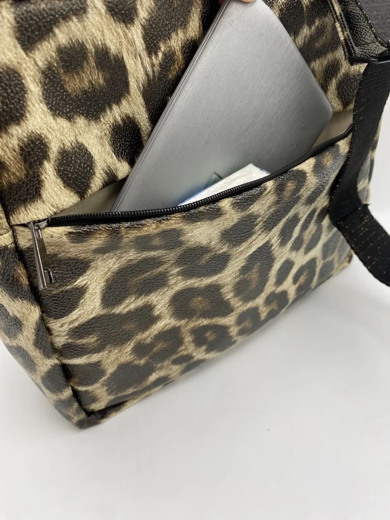 SACOCHE SIMILI CUIR LEOPARD MODELE DENIS