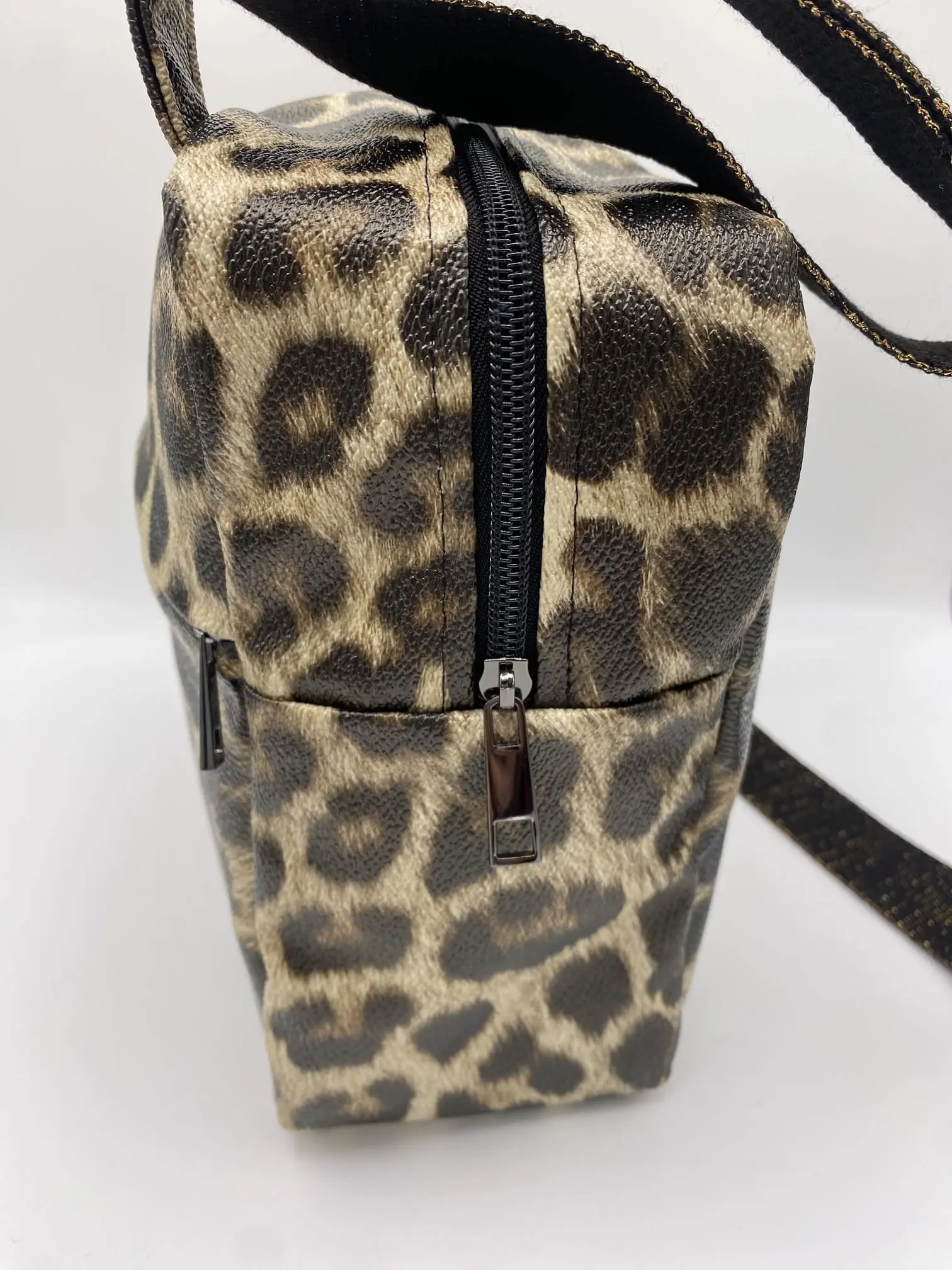 SACOCHE DENIS LEOPARD SIMILI CUIR
