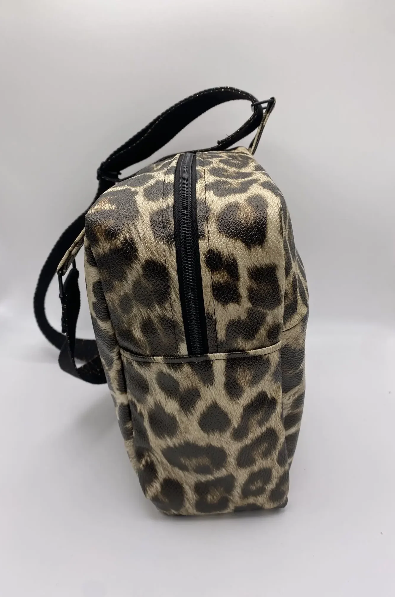 SACOCHE DENIS LEOPARD SIMILI CUIR