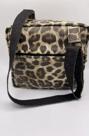 SACOCHE DENIS LEOPARD SIMILI CUIR