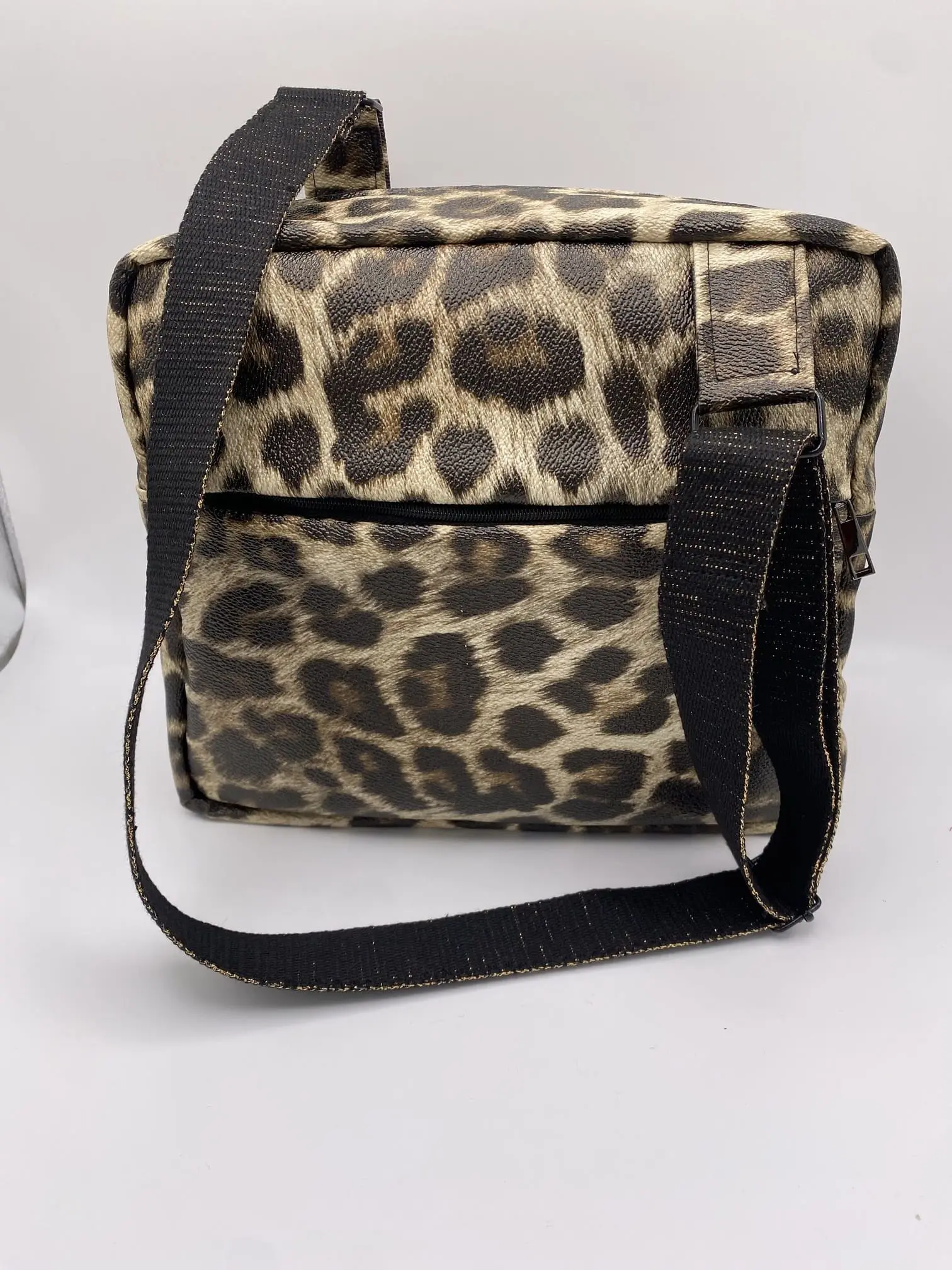 SACOCHE DENIS LEOPARD SIMILI CUIR