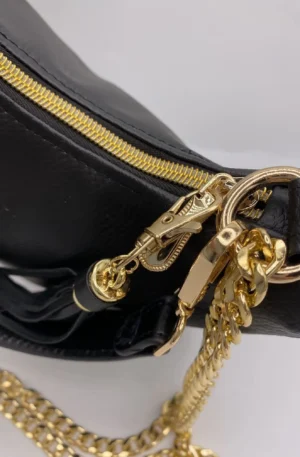 SAC BAGUETTE SIMILI CUIR NOIR