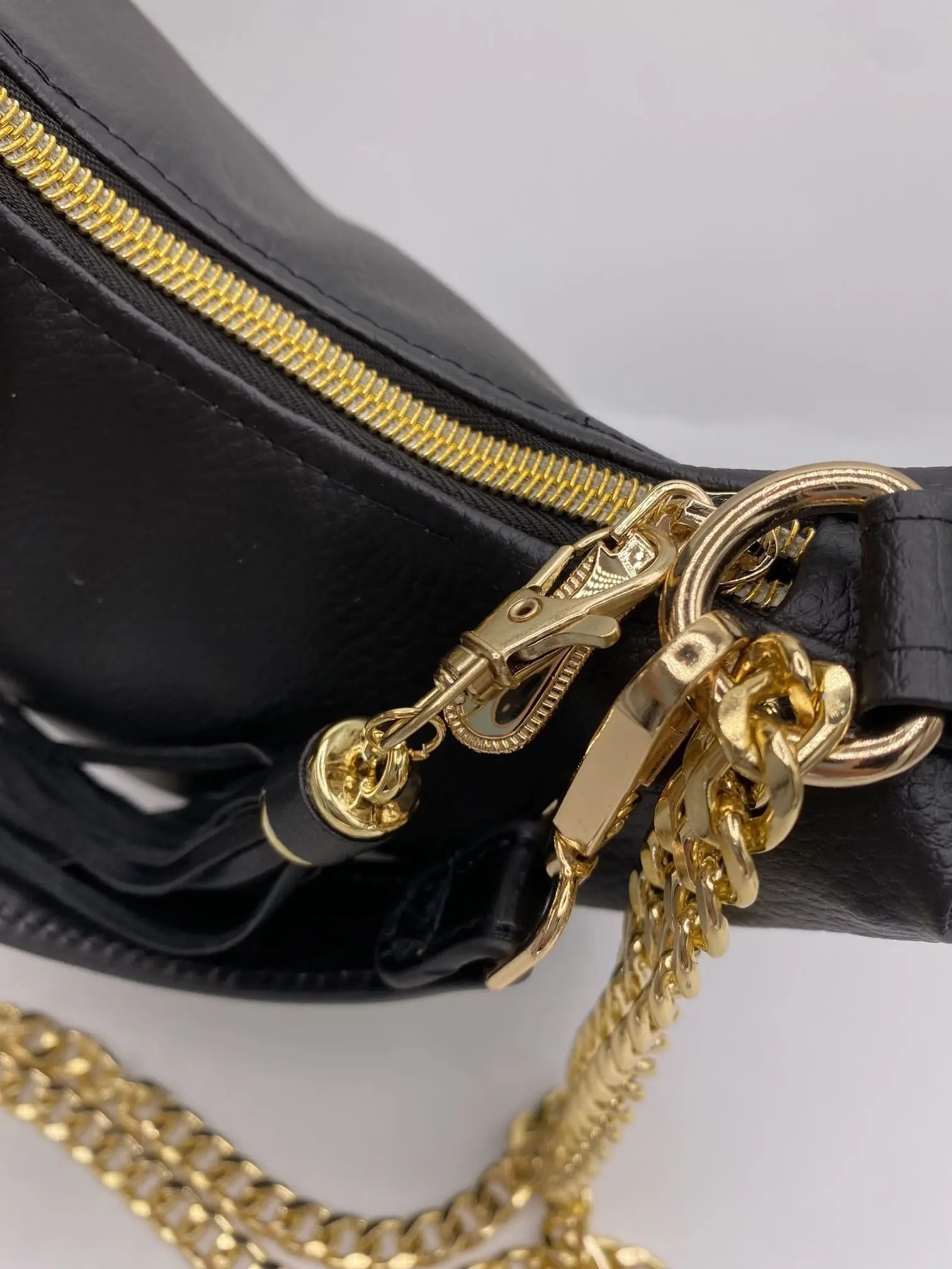 SAC BAGUETTE SIMILI CUIR NOIR