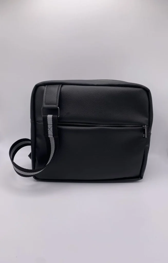 SACOCHE DENIS SIMILI CUIR NOIR
