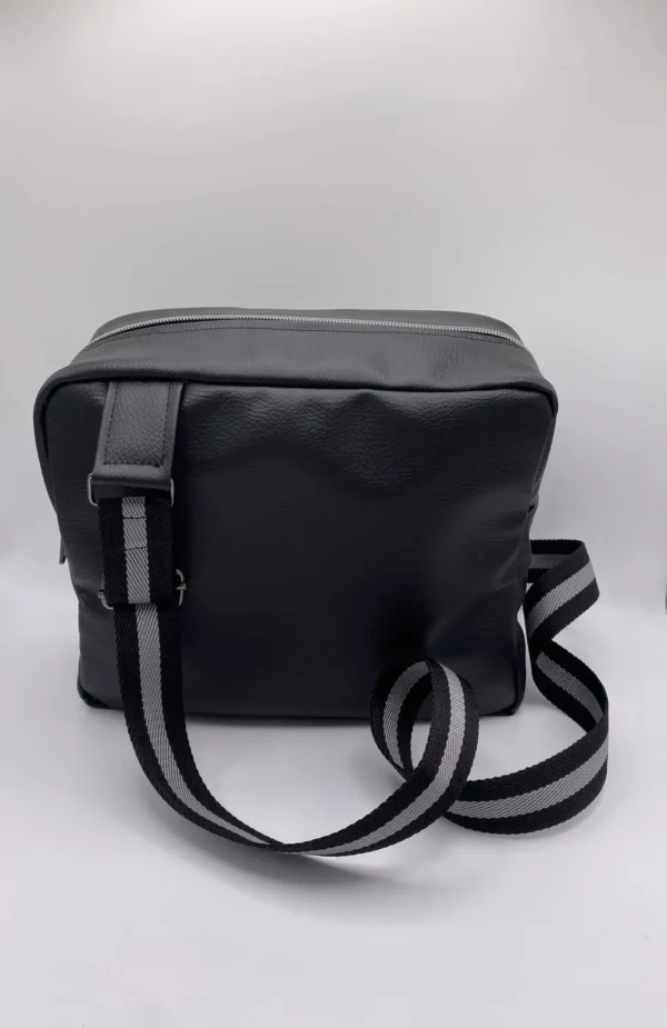 SACOCHE DENIS SIMILI CUIR NOIR