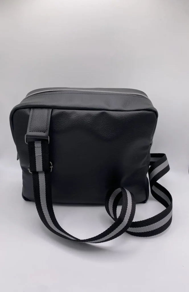 SACOCHE DENIS SIMILI CUIR NOIR