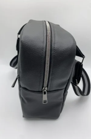 SACOCHE DENIS SIMILI CUIR NOIR
