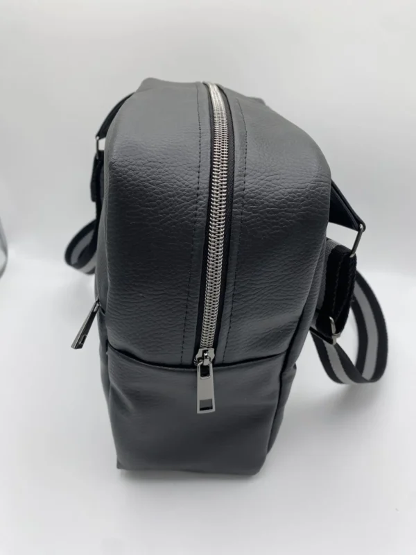SACOCHE DENIS SIMILI CUIR NOIR