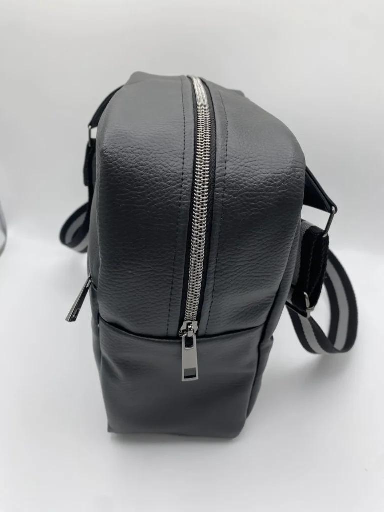 SACOCHE DENIS SIMILI CUIR NOIR
