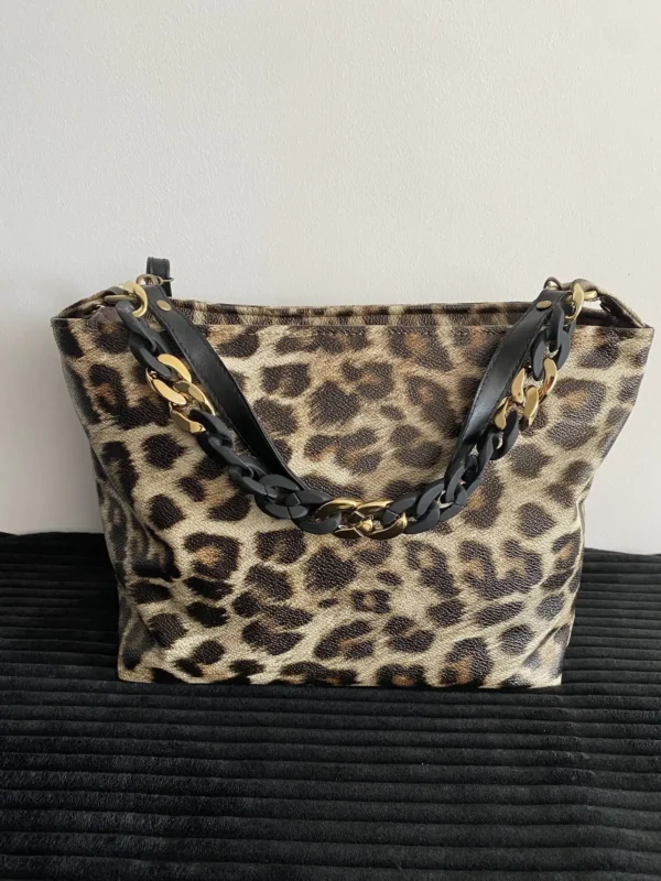 SAC MODELE TRANQUILLE LEOPARD + POCHE EXTERIEURE