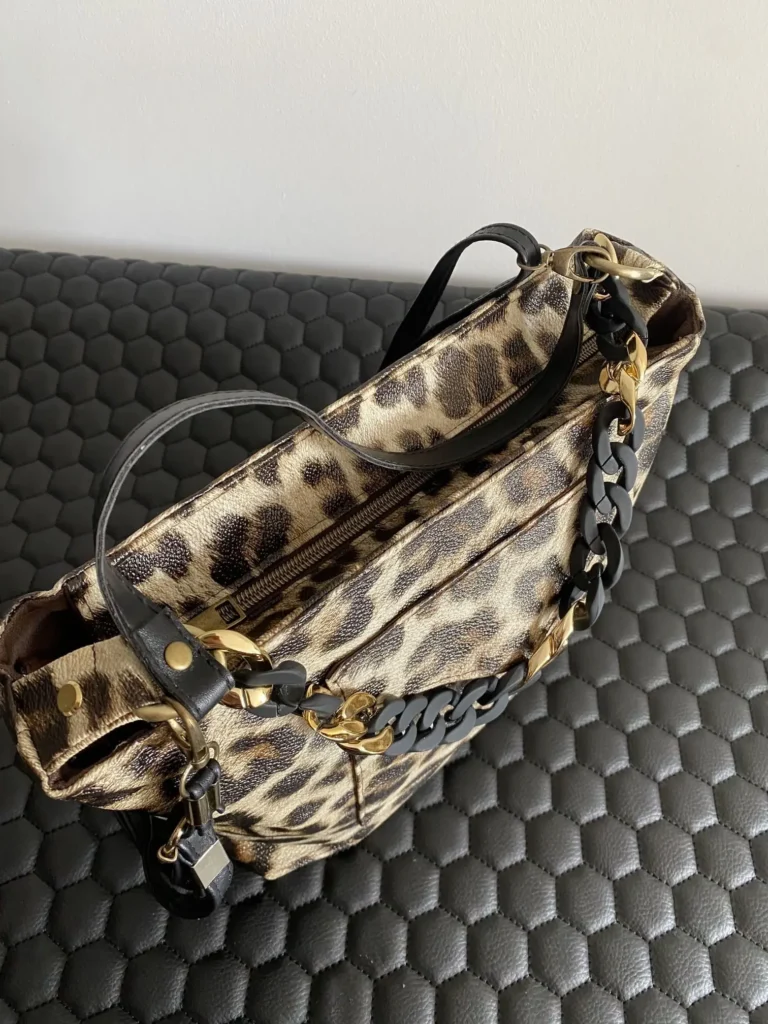 SAC MODELE TRANQUILLE LEOPARD + POCHE EXTERIEURE
