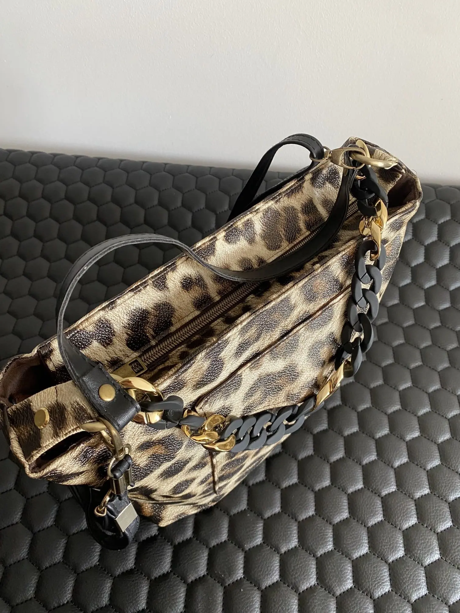 SAC MODELE TRANQUILLE LEOPARD + POCHE EXTERIEURE