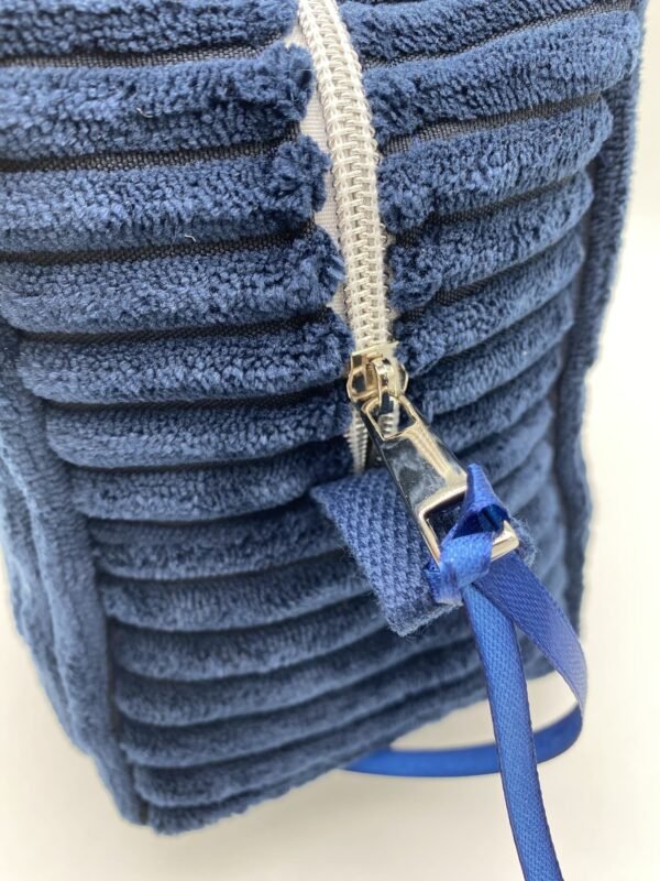 MODELE GRANDE TROUSSE VELOURS COTES 1CM DOUBL2E COTON FLEURI