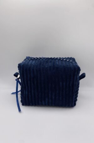 MODELE GRANDE TROUSSE VELOURS COTES 1CM DOUBL2E COTON FLEURI