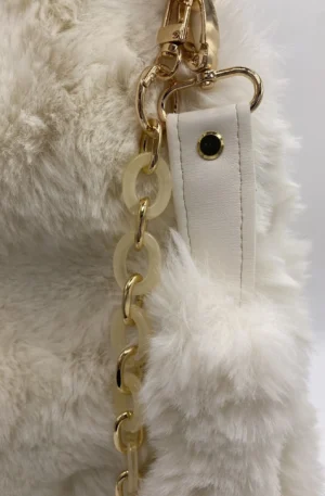 SAC FOURRURE CREME MODELE TRANQUILLE