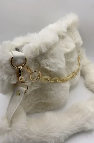 SAC FOURRURE CREME MODELE TRANQUILLE