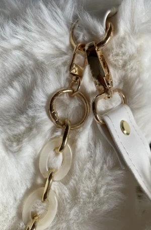 SAC FOURRURE CREME MODELE TRANQUILLE