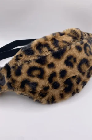 Banane fausse fourrure noire et marron