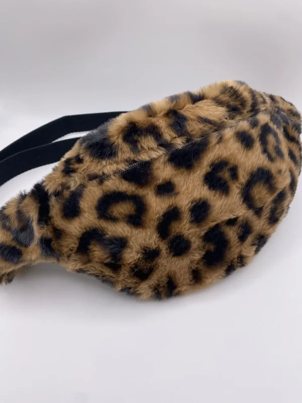 Banane fausse fourrure noire et marron