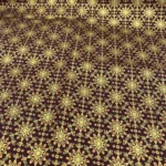 CRETONNE ETOILE 6 BRANCHES DOREES