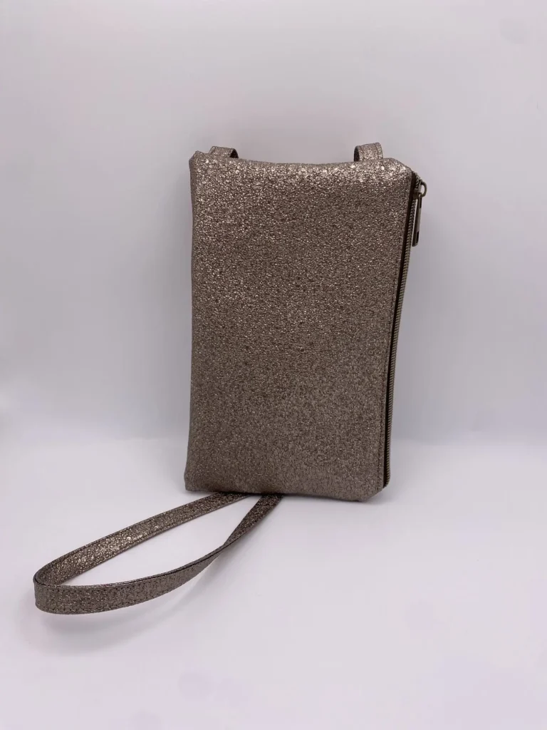 BRONZE SIMILI POCHETTE RANGEMENT TELEPHONE