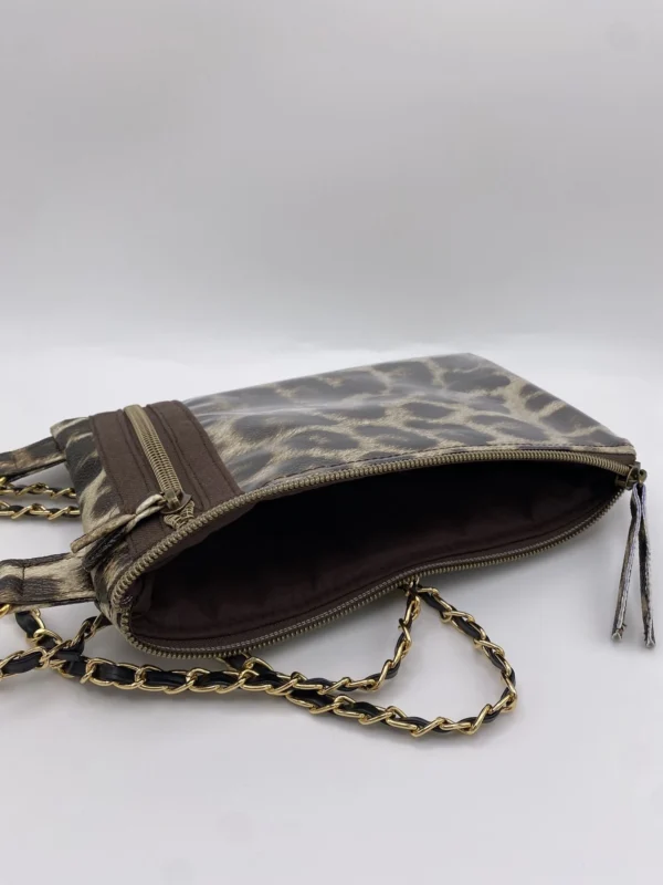 POCHETTE TELEPHONE SIMILI CUIR LEOPARD