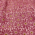 CRETONNE MARGUERITES ROSES