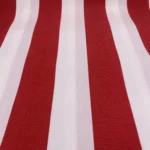 BACHE BICOLORE DEPERLANTE ANTI UV RAYEE ROUGE ET BLANCHE