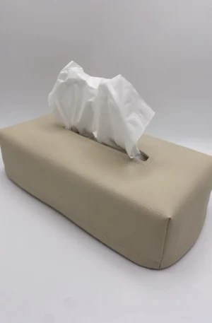 SIMILI BEIGE BOITE MOUCHOIRS