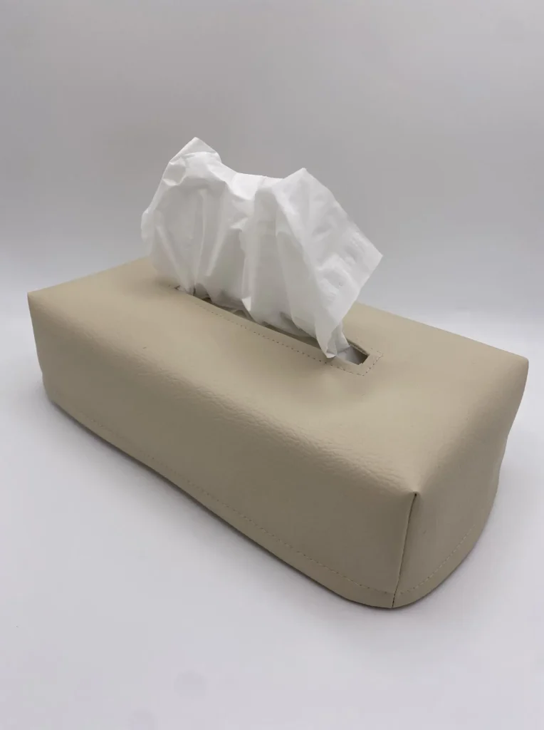 SIMILI BEIGE BOITE MOUCHOIRS