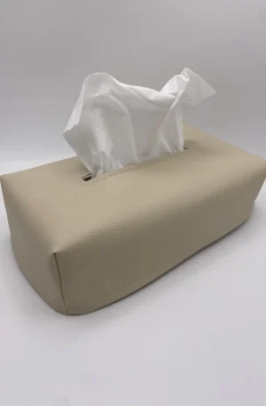 SIMILI BEIGE BOITE MOUCHOIRS