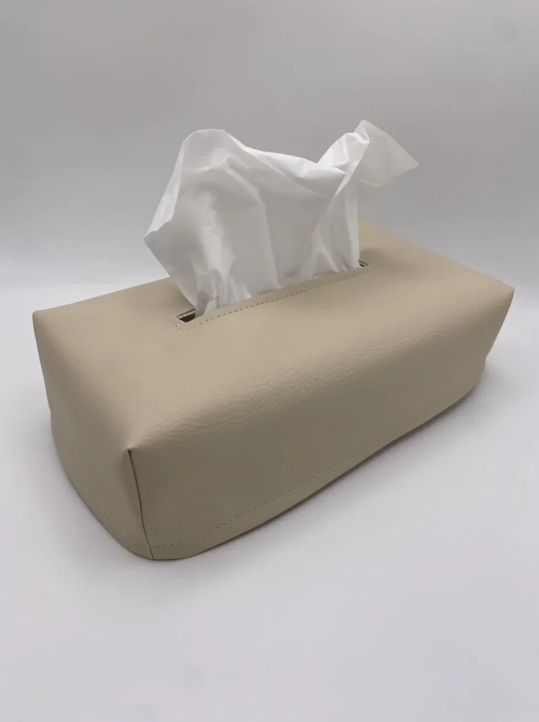 SIMILI BEIGE BOITE MOUCHOIRS