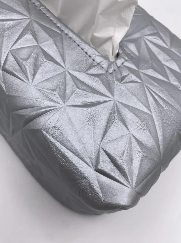 MOUCHOIRS SIMILI GRAPHIQUE GRIS ARGENT