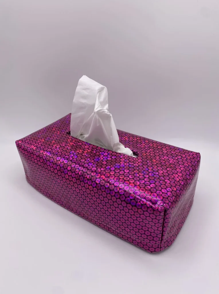 MOUCHOIRS paillete violet