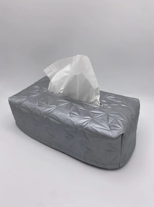 MOUCHOIRS SIMILI GRAPHIQUE GRIS ARGENT