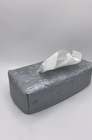 MOUCHOIRS SIMILI GRAPHIQUE GRIS ARGENT