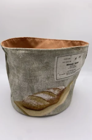 PANIERE TISSU AMEUBLEMENT ROUILLE TOILE DE COTON BOULANGERIE