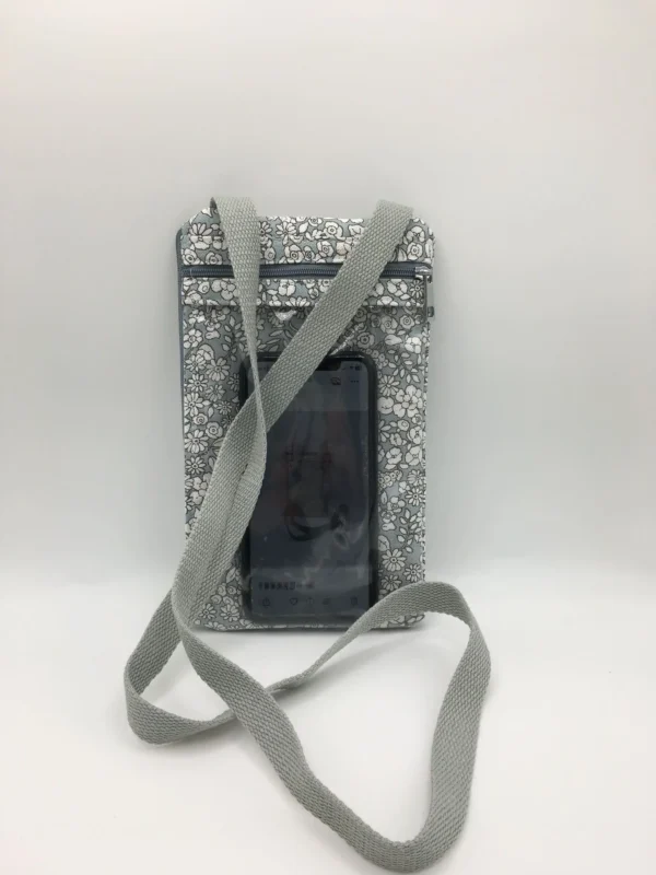 POCHETTE TELEPHONE gris bleu