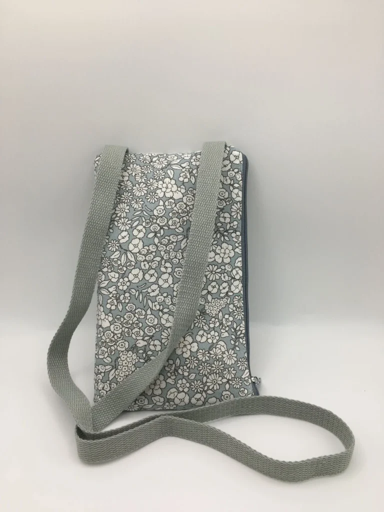POCHETTE TELEPHONE gris bleu