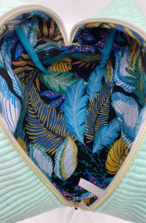 GRANDE TROUSSE VELOURS VERT FLUO