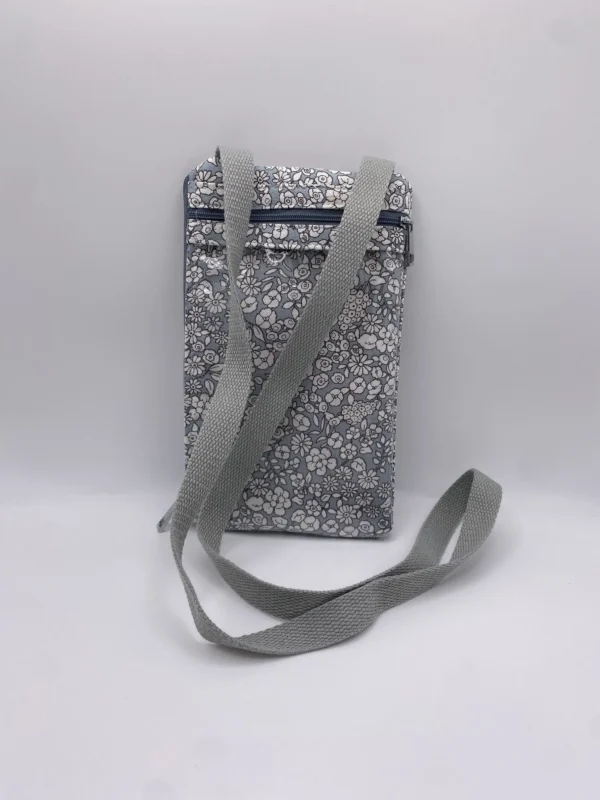 POCHETTE TELEPHONE gris bleu