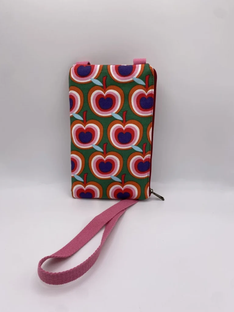 POCHETTE TEL TOILE DE COTON DEMI NATTEE POMMES