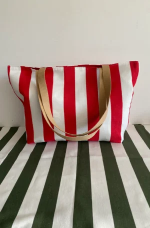 SAC SUNNY UNE POCHE RAYE ROUGE