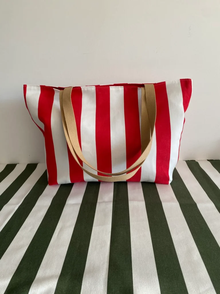 SAC SUNNY UNE POCHE RAYE ROUGE