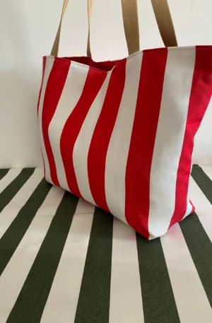 SAC SUNNY UNE POCHE RAYE ROUGE
