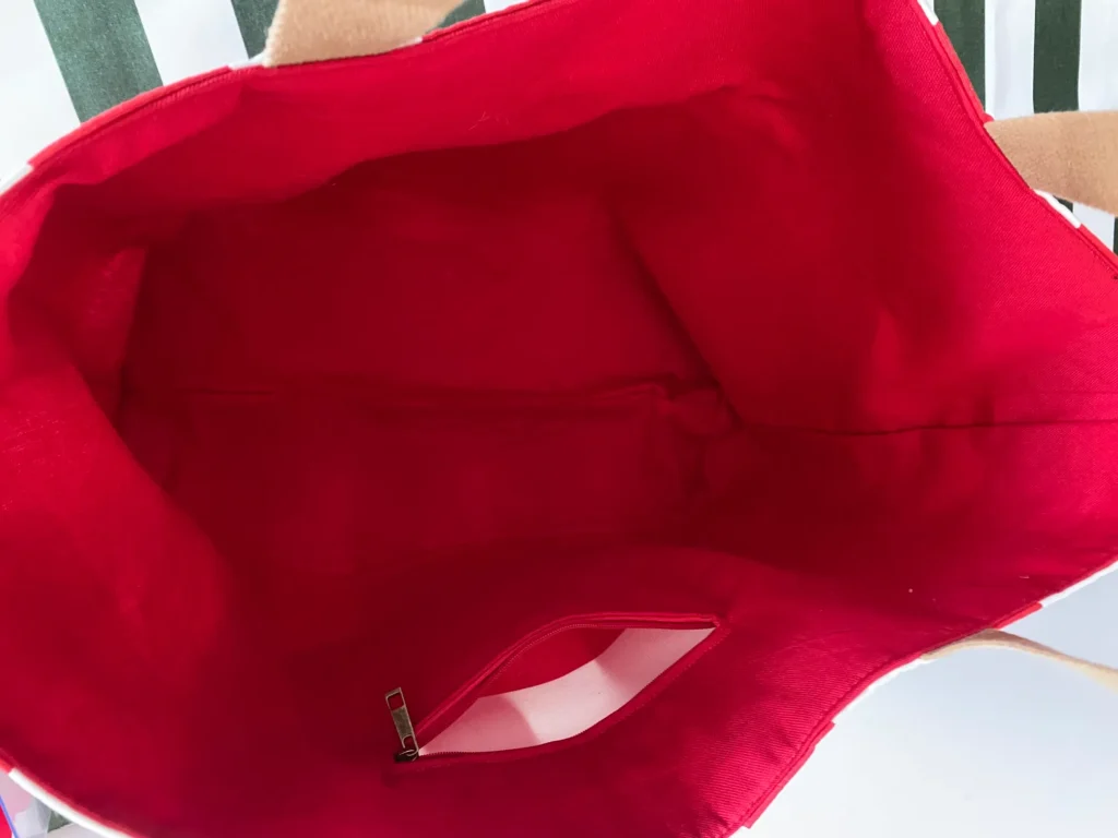SAC SUNNY UNE POCHE RAYE ROUGE
