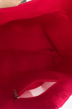 SAC SUNNY UNE POCHE RAYE ROUGE